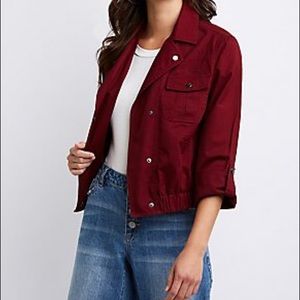 NWOT Charlotte Russe Anorak Cropped Jacket